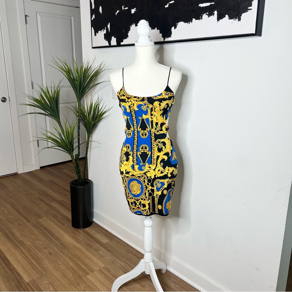Versace Inspired Mini Dress